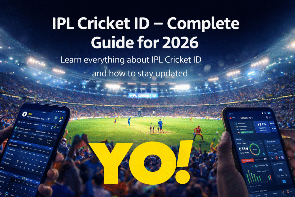 IPL Cricket ID 2026 guide with live cricket match and mobile app dashboard