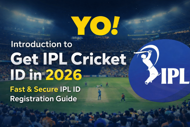 Get IPL Cricket ID 2026 YO Logo – Fast Secure IPL ID Registration