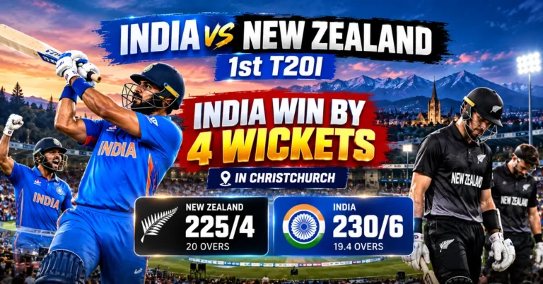 India vs New Zealand 1st T20I
