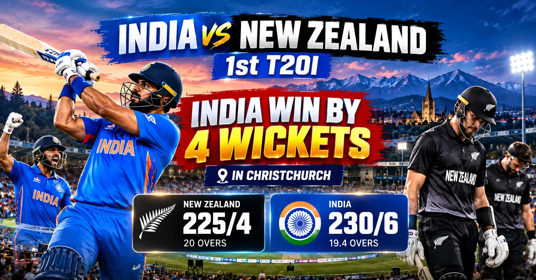 India vs New Zealand 1st T20I