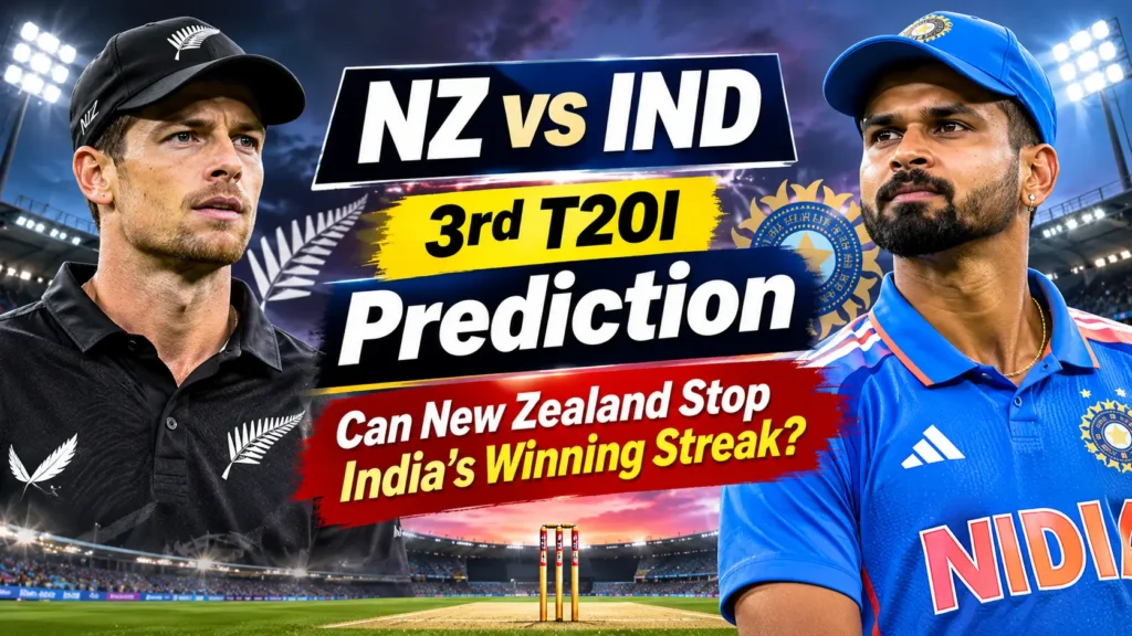 NZ vs IND 3rd T20I Prediction: Can New Zealand Stop India's Winning Streak?